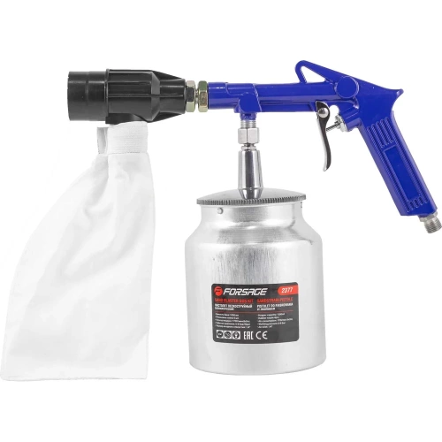 Пескоструйный пневматический пистолет со сменными насадками и песком Forsage F-2377(47701) фото 7 Пескоструйный пневматический пистолет со сменными насадками и песком Forsage F-2377(47701) фото 7