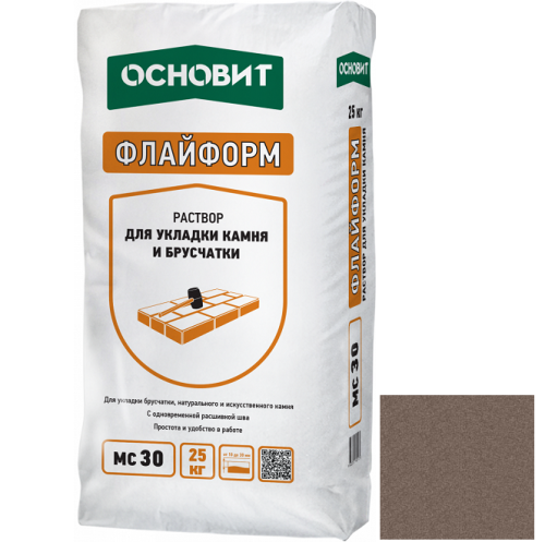 Раствор кладочный Основит Флайформ MC30 040 коричневый 25 кг