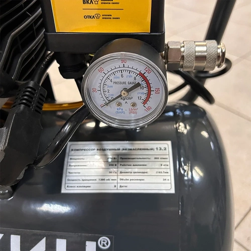 Воздушный безмасляный компрессор 24л Сорокин ресивер 13.2 фото 6