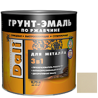 Грунт-эмаль по ржавчине Dali 3 в 1 гладкая RAL 1014 слоновая кость 0,75 л