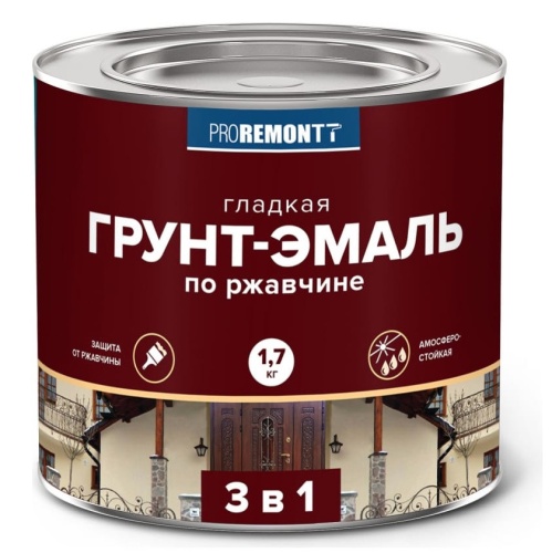Грунт-эмаль Proremontt 3 в 1 матовая белая 1,7 кг