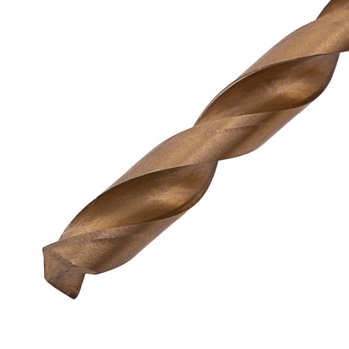 Сверло по металлу, 10 мм, HSS, нитридтитановое покрытие, цилиндрический хвостовик Matrix фото 3