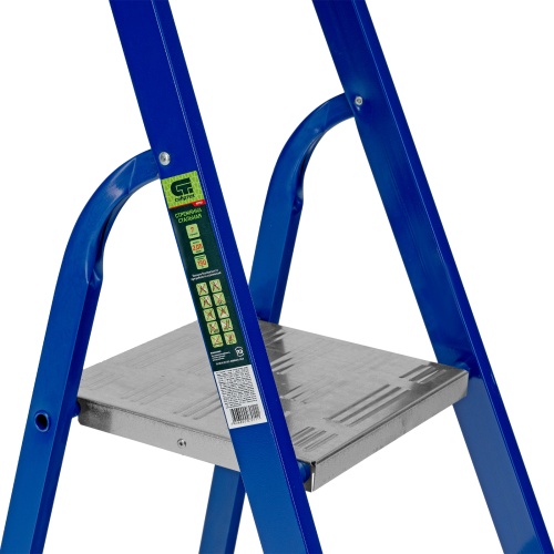 Стремянка, 7 ступеней, стальной профиль, алюминиевые ступени Сибртех фото 7