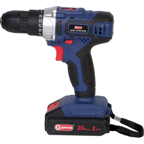 Аккумуляторная дрель-шуруповерт ДИОЛД ДЭА-21 ЛИ-01М (коробка, ЗУ,1 АКБ) 10300164 фото 3 Аккумуляторная дрель-шуруповерт ДИОЛД ДЭА-21 ЛИ-01М (коробка, ЗУ,1 АКБ) 10300164 фото 3