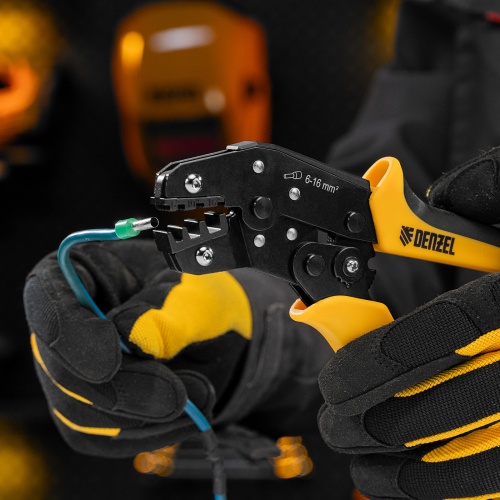 Клещи для обжима наконечников штыревых НШВ, НШВИ, НШВИ-2, 6-16 мм2 Denzel фото 9