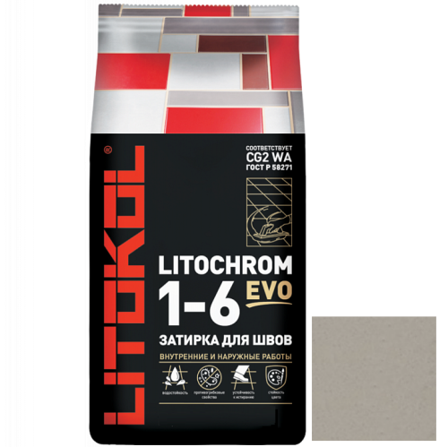 Затирка цементная для швов Litokol Litochrom 1-6 Evo LE.230 Багамы 25 кг