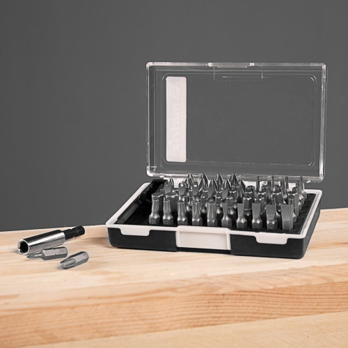 Набор бит с магнитным держателем, CrV, 61 шт. Matrix фото 8