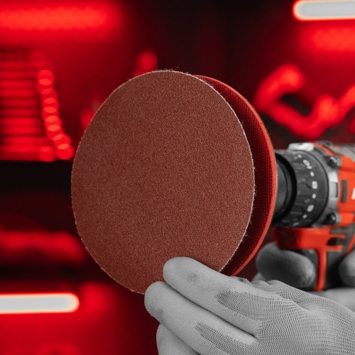 Круг абразивный на ворсовой подложке под "липучку", P 120, 125 мм, 10 шт Matrix фото 7