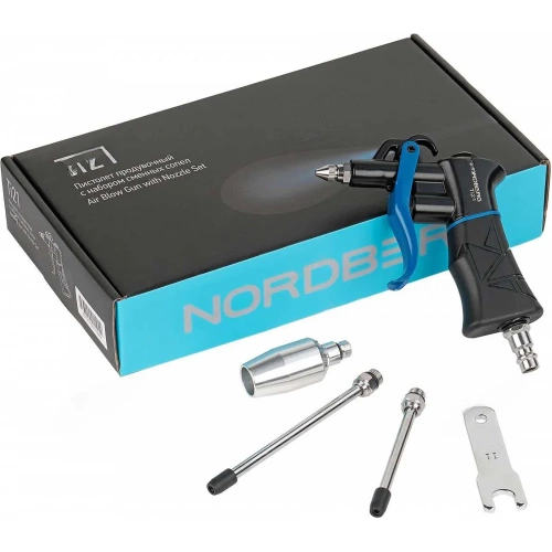 Пистолет продувочный с набором сменных сопел NORDBERG Ti21 фото 4