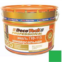 Эмаль универсальная DecoTech Professional ПФ-115 ярко-зеленая под RAL6002 20 кг
