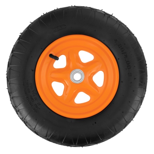 Колесо пневматическое «Звезда» 4.80/4.00-8 D380 мм, внутренний диаметр подшипника 20 мм, длина оси 90 мм Palisad фото 2
