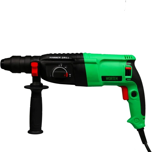 Перфоратор WORTEN SDS-plus сетевой в кейсе с набором 5 буров и зажимным патроном 850Вт КА-90000713 фото 3