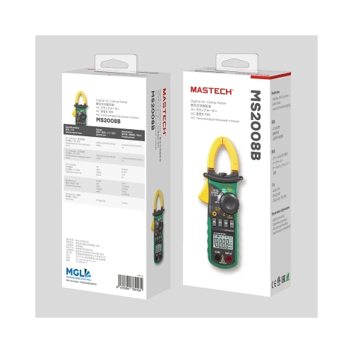 Цифровые токовые клещи Mastech MS2008B 00-00000243 фото 9