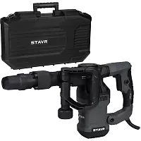 Молоток отбойный СТАВР SDS-MAX, 11,6Дж, 1400Вт, Stavr SDH 1400, 5,8кг, AVS, 3800уд/мин, кабель 5м (набор оснастки, кейс) 9030400124