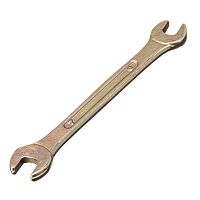 Ключ рожковый, 6 х 7 мм, желтый цинк Сибртех