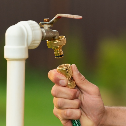 Соединитель латунный, быстросъемный для шланга 1/2, аквастоп Palisad фото 8