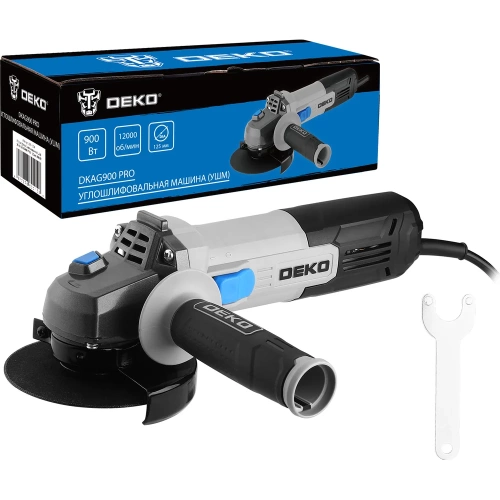 Углошлифовальная машина (УШМ) DEKO DKAG900 PRO, 125мм, 900 Вт 085-1054 Углошлифовальная машина (УШМ) DEKO DKAG900 PRO, 125мм, 900 Вт 085-1054