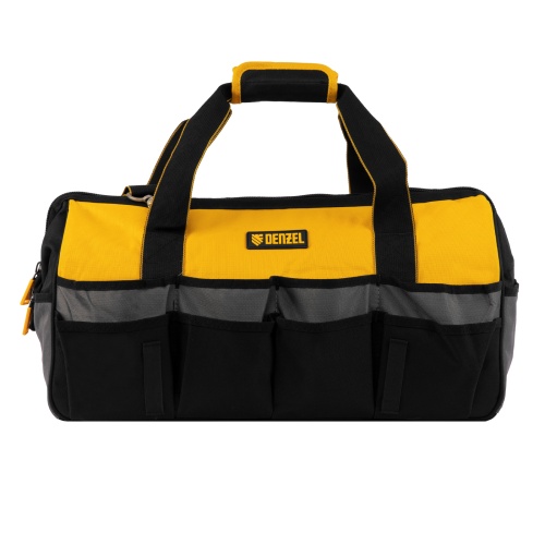 Сумка для инструмента, 500х245х300 мм, 20 карман.,съемный органайз. 10 карман.,наплеч. рем. Denzel фото 2 Сумка для инструмента, 500х245х300 мм, 20 карман.,съемный органайз. 10 карман.,наплеч. рем. Denzel фото 2