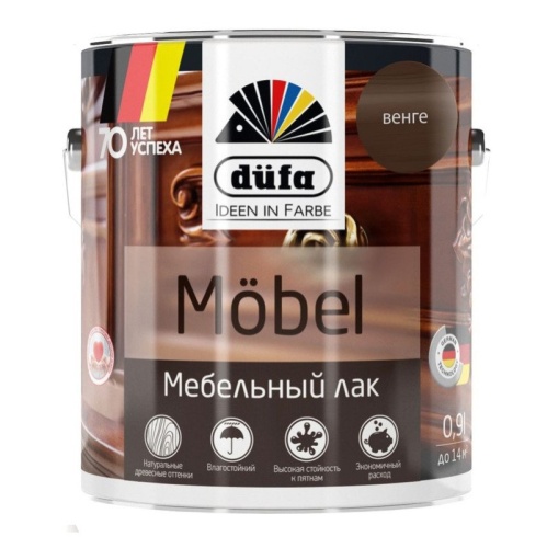 Лак мебельный Dufa Mobel венге 0,9 л