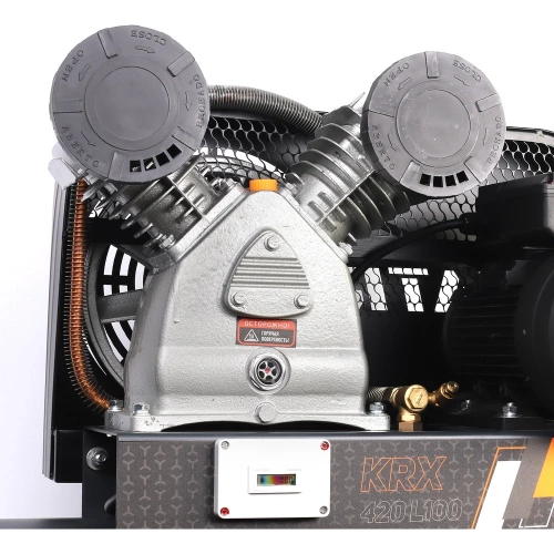 Компрессор Patriot KRX 420 L100, поршневой, ременной, масляный, 420 л/мин, 100 л, 10 бар, 2.2 кВт, 230 В 545302315 фото 3 Компрессор Patriot KRX 420 L100, поршневой, ременной, масляный, 420 л/мин, 100 л, 10 бар, 2.2 кВт, 230 В 545302315 фото 3