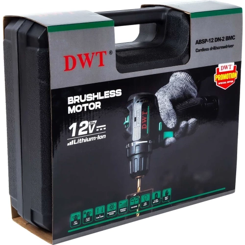 Бесщеточная аккумуляторная дрель-шуруповерт DWT ABSP-12 DN-2 BMC фото 10 Бесщеточная аккумуляторная дрель-шуруповерт DWT ABSP-12 DN-2 BMC фото 10
