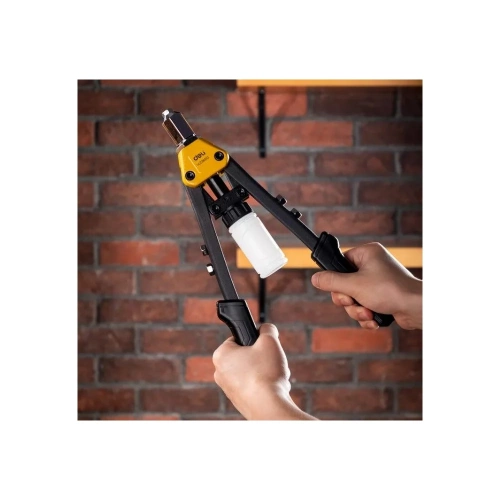 Двуручный заклепочник DELI DL236913 330мм, носовая часть из хромомолибденовой стали, сменные насадки 2,4–3,2–4,0–4,8–6,4 мм 98414 фото 3