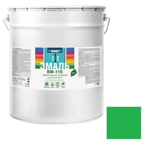 Эмаль Proremontt ПФ-115 ярко-зеленая 20 кг