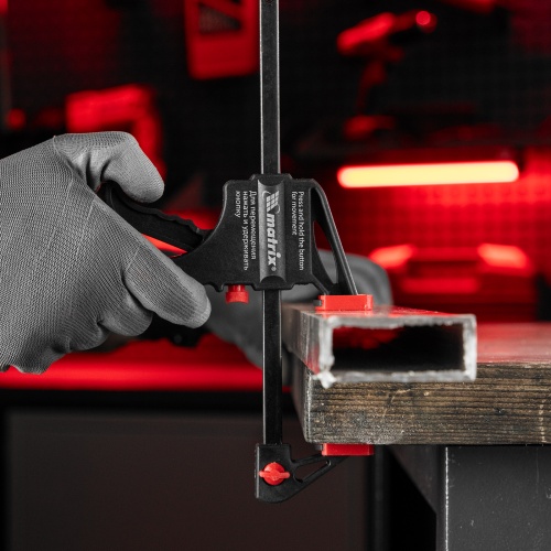 Струбцина универсальная F-образная, 150 х 265 х 45 мм, пластмассовый корпус Matrix фото 8