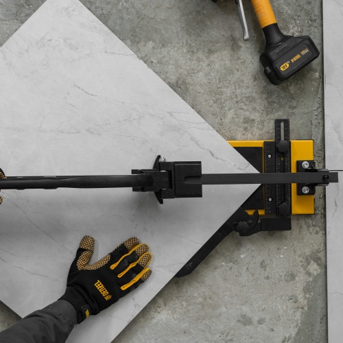 Плиткорез рельсовый 1200х16мм, каретка на подш., стальная станина, усил. рукоятка-пенал Denzel фото 19