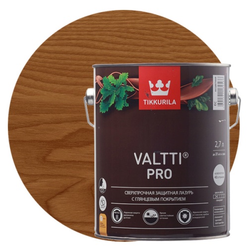 Антисептик Tikkurila Valtti Pro красное дерево 2,7 л