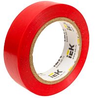 Изолента ПВХ IEK UIZ-13-10-10M-K04 красная 15 мм 10 м