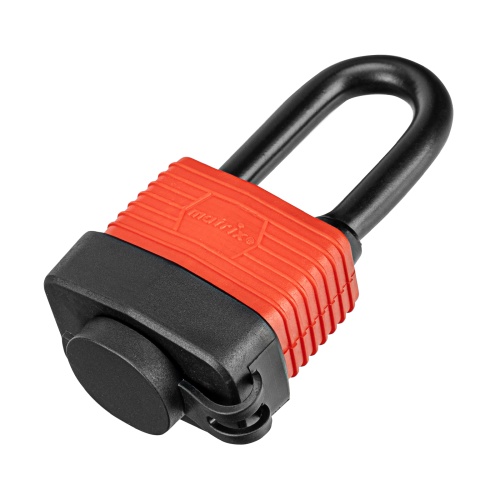 Замок навесной всепогодный, 40 мм, удлиненная дужка Matrix фото 2 Замок навесной всепогодный, 40 мм, удлиненная дужка Matrix фото 2