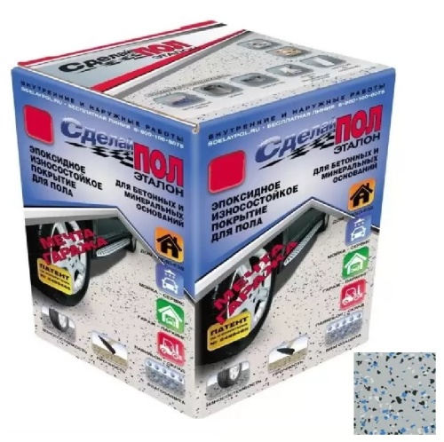 Эпоксидное двухкомпонентное покрытие для пола Сделай Пол 00000000057 серый 30 кв.м