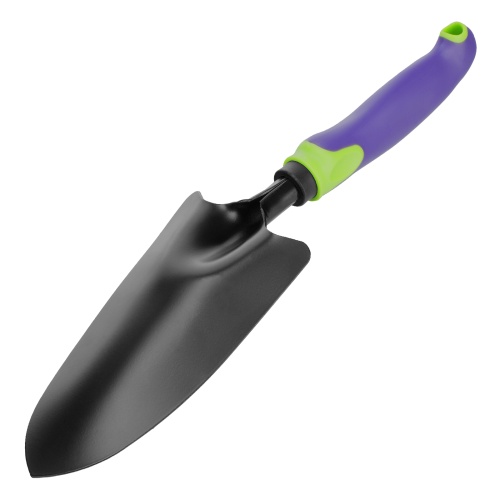 Совок посадочный широкий, 85х335 мм, стальной, обрезиненная эргономичная рукоятка, LSR1, Palisad фото 3