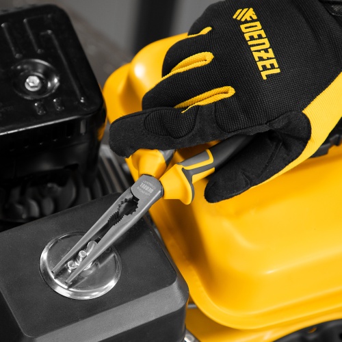 Длинногубцы прямые 205 мм, трехкомпонентные рукоятки Denzel фото 9