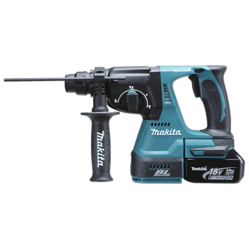 Аккумуляторный бесщеточный перфоратор Makita SDS+,18В, 1x5Ач, Li-ion DHR242RT фото 3 Аккумуляторный бесщеточный перфоратор Makita SDS+,18В, 1x5Ач, Li-ion DHR242RT фото 3