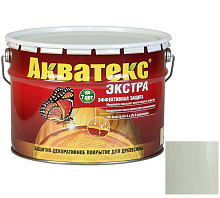 Покрытие алкидное защитно-декоративное для древесины Акватекс Экстра полуглянцевое белое 3 л
