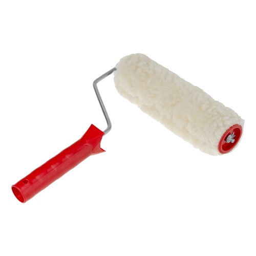 Валик "Натуральный мех", в сборе, 200 мм, D 48 мм, D ручки 6 мм, крепление шплинтом Сибртех фото 2