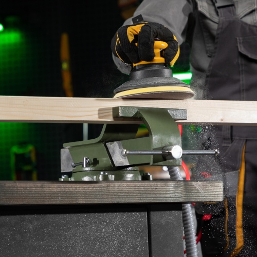 Тиски слесарные, 150 мм, стальные, поворотные Сибртех фото 12