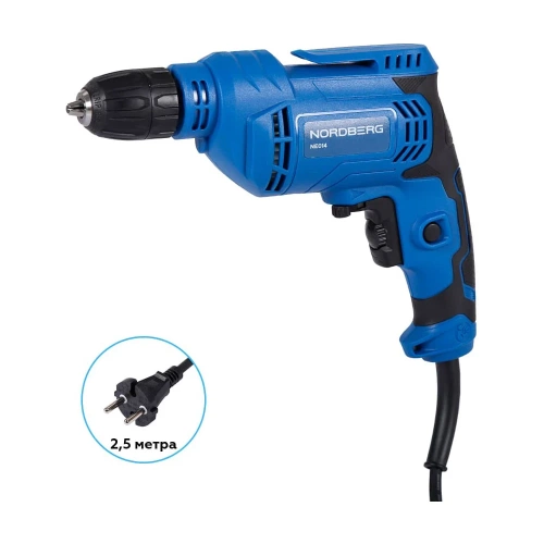Дрель NORDBERG макс диам. сверла 10 мм, 450 Вт NE014