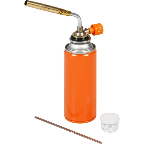 Горелка газовая Airline на цанговый баллон, ручной поджиг, сопло D12x108мм с набором для пайки, припой,флюс ADGT003 фото 7 Горелка газовая Airline на цанговый баллон, ручной поджиг, сопло D12x108мм с набором для пайки, припой,флюс ADGT003 фото 7