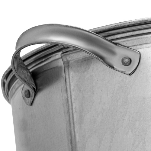 Бак для воды оцинкованный с крышкой (крышка с ручкой) 32 л, без крана фото 5