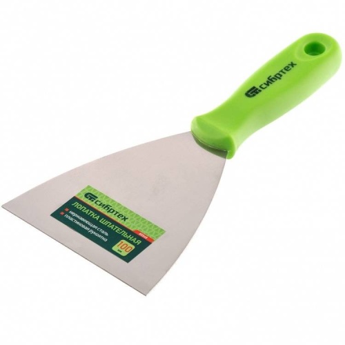 Шпательная лопатка Сибртех 85548 из нержавеющей стали 100 мм фото 3