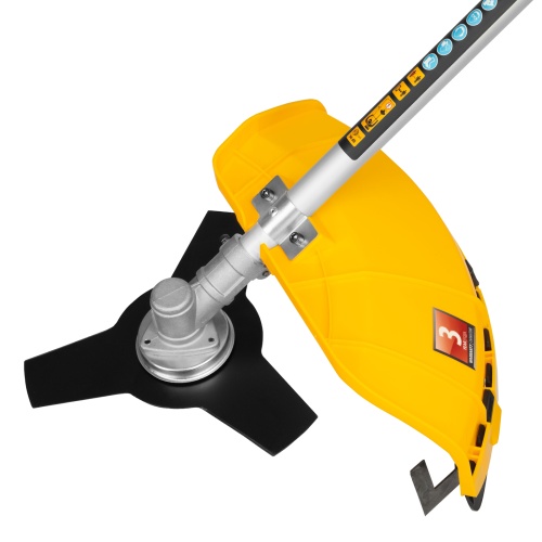 Триммер электрический TE-1400, 1400 Вт, 420 мм, катушка + диск, разборная штанга Denzel фото 2