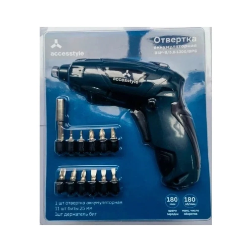 Аккумуляторная отвертка Accesstyle bsp-b/3,6-1300/bps BSP-B/3.6-1300/BPS фото 3 Аккумуляторная отвертка Accesstyle bsp-b/3,6-1300/bps BSP-B/3.6-1300/BPS фото 3
