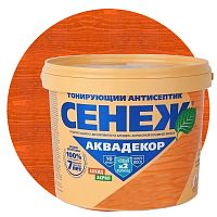 Антисептик тонирующий Сенеж Аквадекор 107 Каштан 2,5 кг