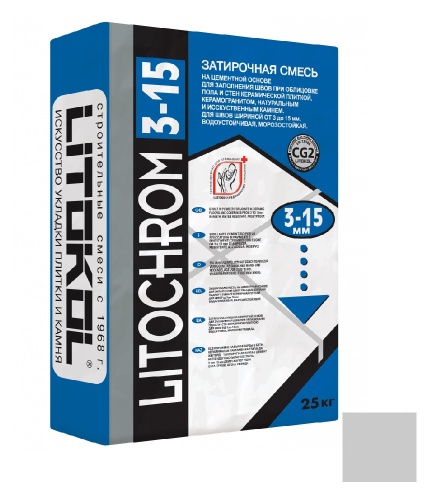 Затирочная смесь Litokol Litochrom 3-15 C.10 серая 25 кг