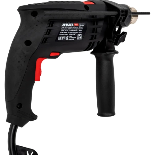 Профессиональная ударная дрель ATLET PRO PDIPRO600K 600 Вт ключевой патрон фото 4