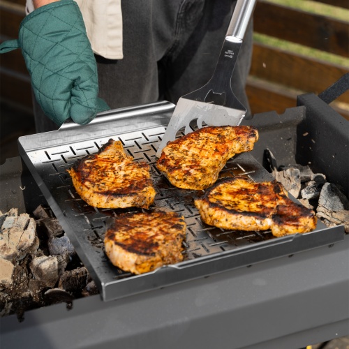 Противень для гриля перфорированный 395x290x30 мм, Camping Palisad фото 12