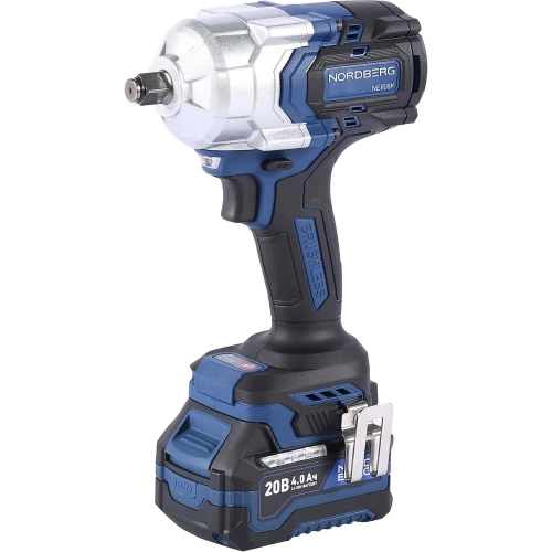 Аккумуляторный гайковерт NORDBERG 1/2", 21В, 1000 Нм с двумя 4A акк. и зар. уст-вом 1,8A, в кейсе NE808K фото 6 Аккумуляторный гайковерт NORDBERG 1/2", 21В, 1000 Нм с двумя 4A акк. и зар. уст-вом 1,8A, в кейсе NE808K фото 6